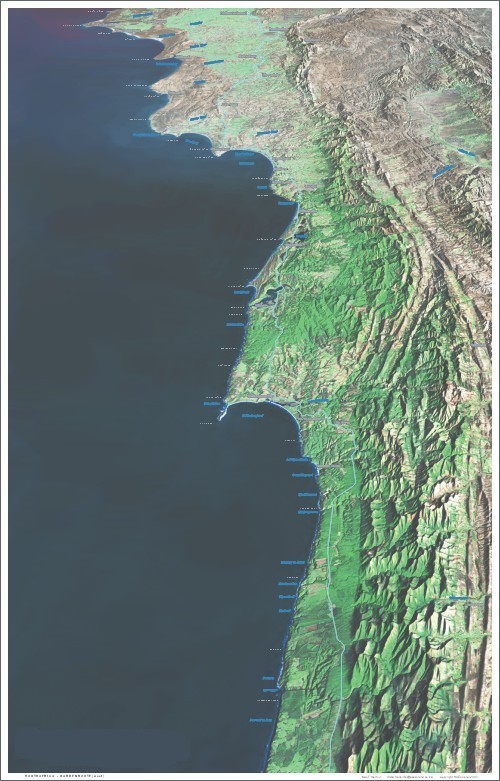 Garden Route Map (western direction)