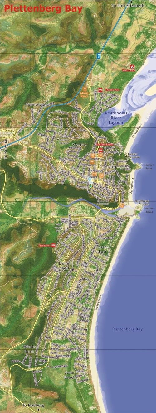 Free Plettenberg Bay Map